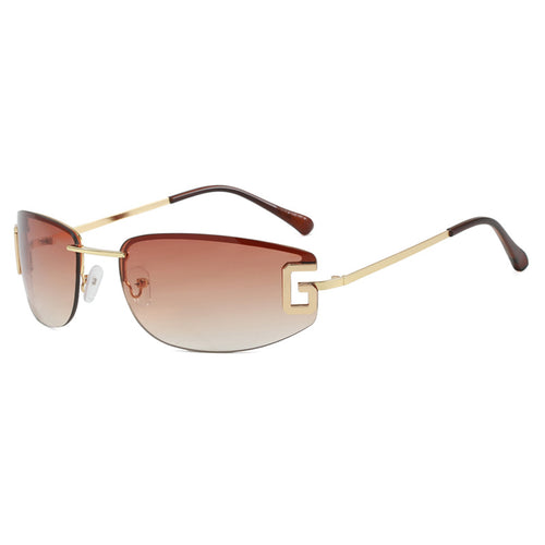 Women futuristic sunglasses with sporty design and UV protection Bowlift