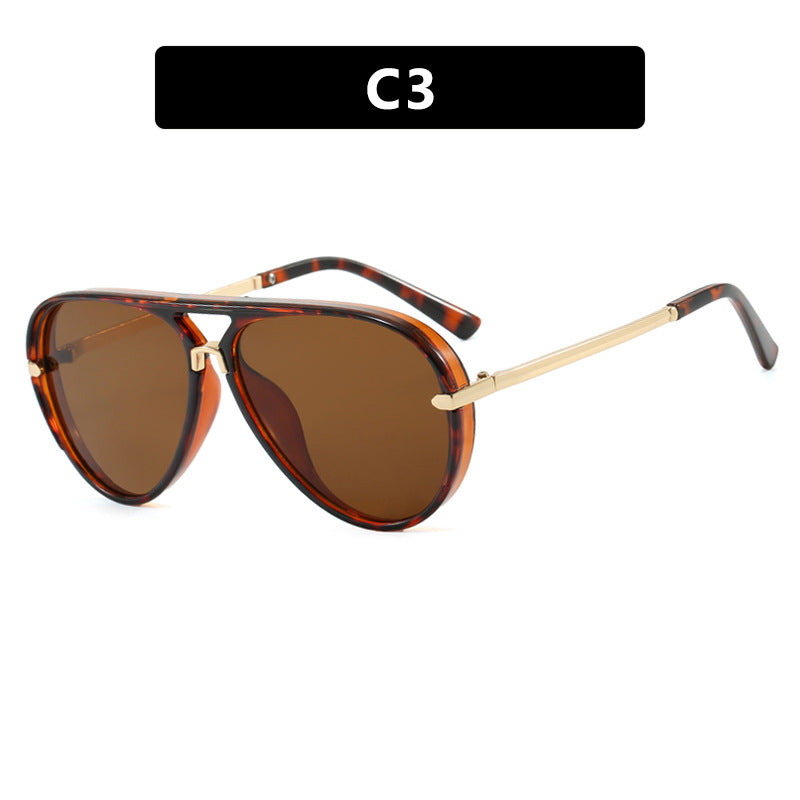 Women's fashion pilot sunglasses with elegant metal accents Bowlift