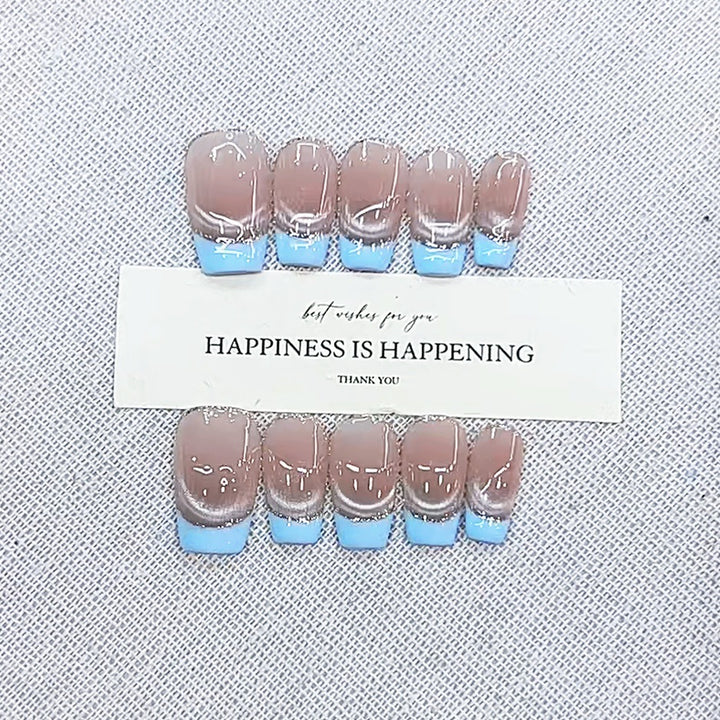 Glamorous Ombre Effect Press-On Nail Set Bowlift
