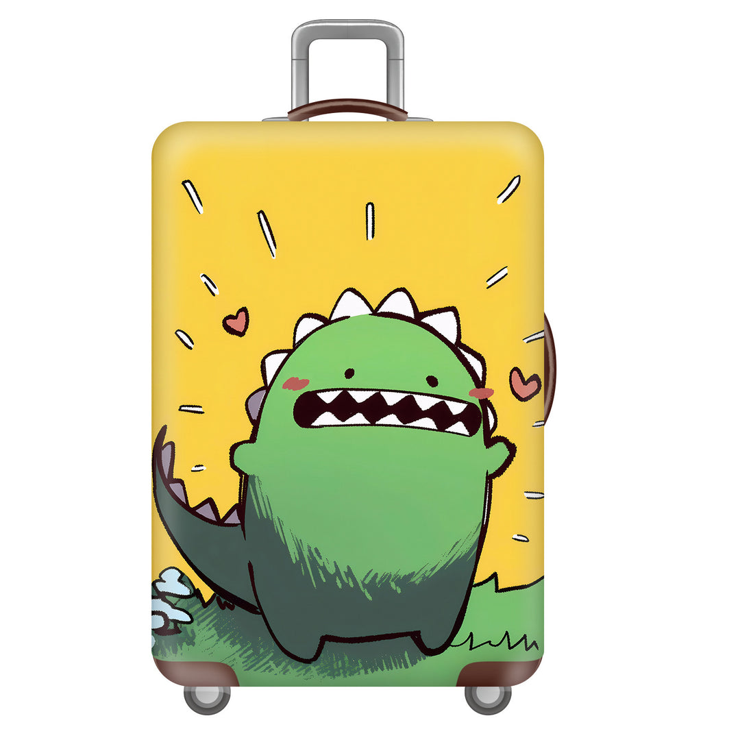 Unisex hard-shell suitcase with cheerful dinosaur motif Bowlift