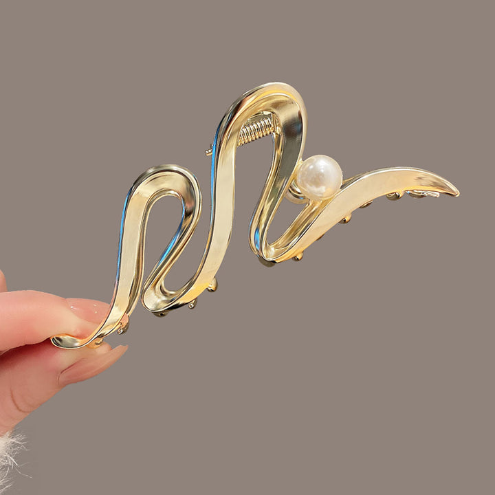 Elegant Wave Design Hair Clip Bowlift