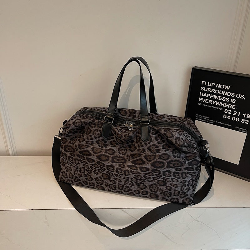 Chic Animal Print Travel Duffel