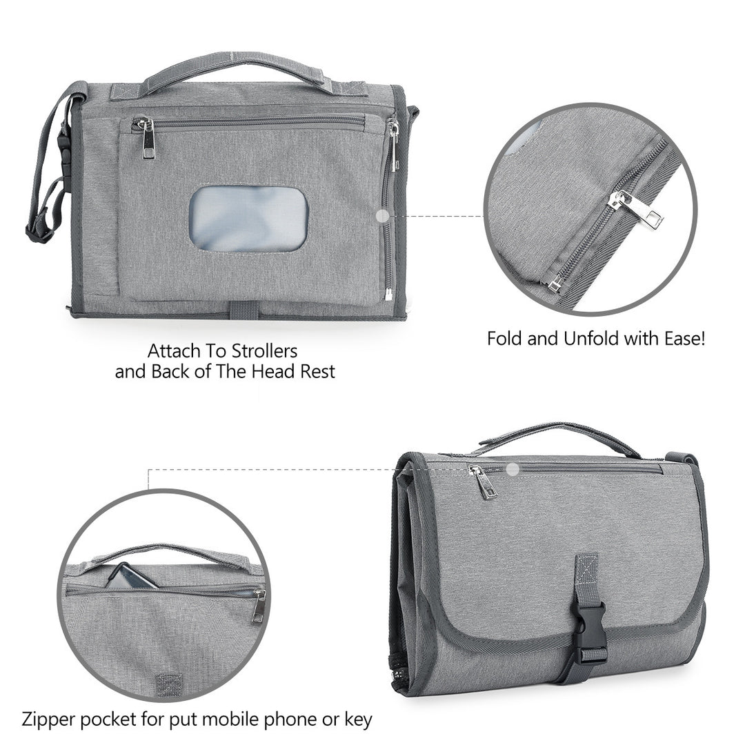 Practical changing bag with multifunctional compartments Bowlift