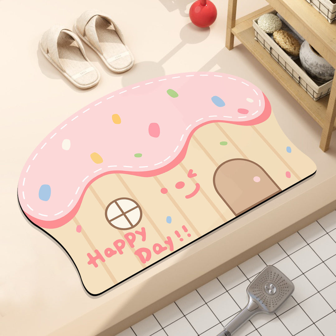 Fun Hamburger-Themed Bath Mat Bowlift