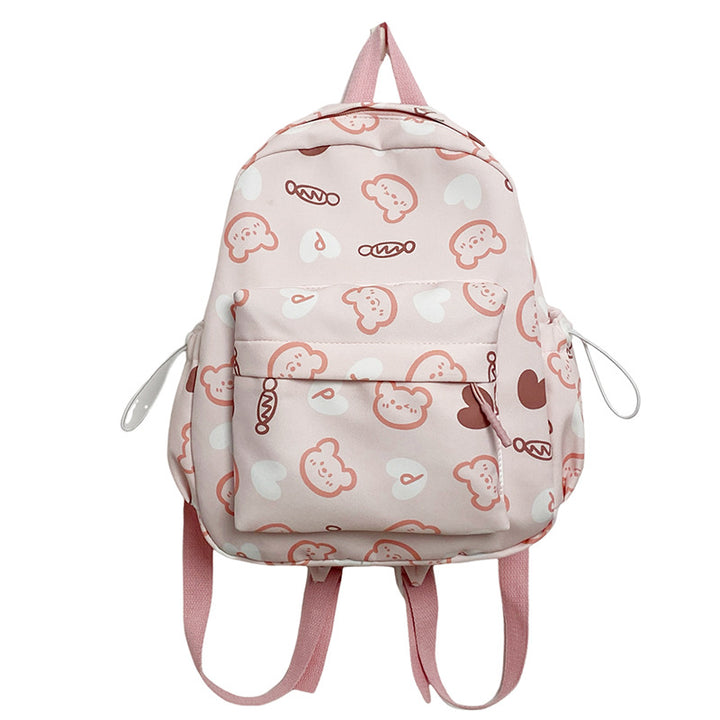 Cute Character Print School Backpack Bowlift