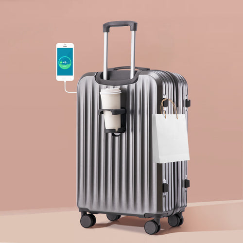 Smart Roller Luggage with Integrated USB Charging Port Bowlift