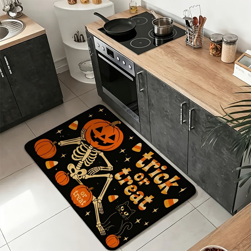 Halloween-Themed Decorative Floor Mat Bowlift