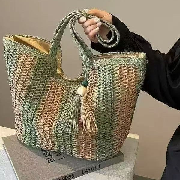 Large Hand-Knotted Shopper Bowlift