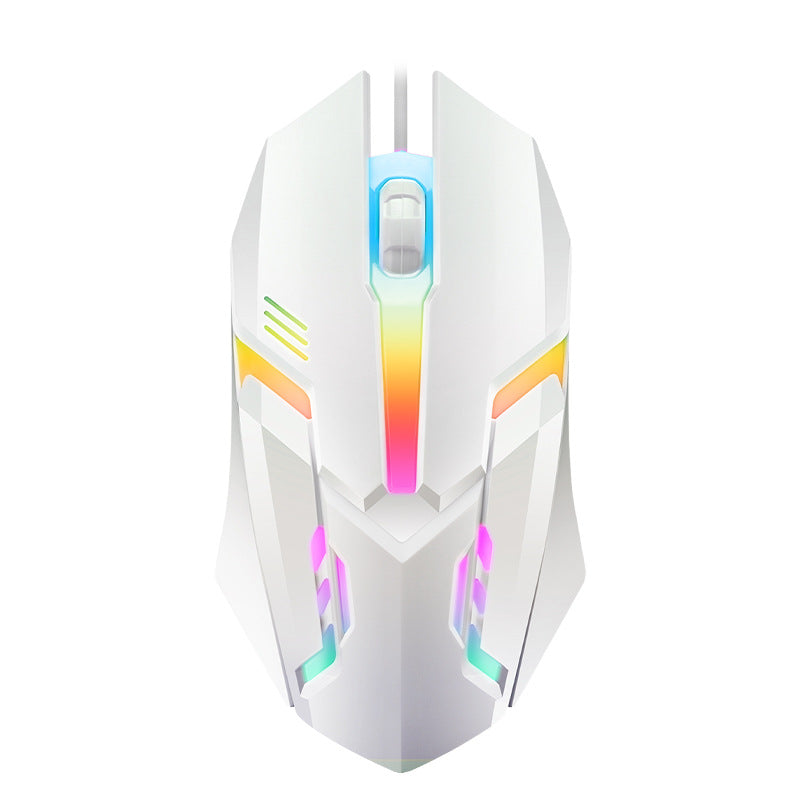 Men's High-Precision Ergonomic Gaming Mouse with RGB Lighting Bowlift