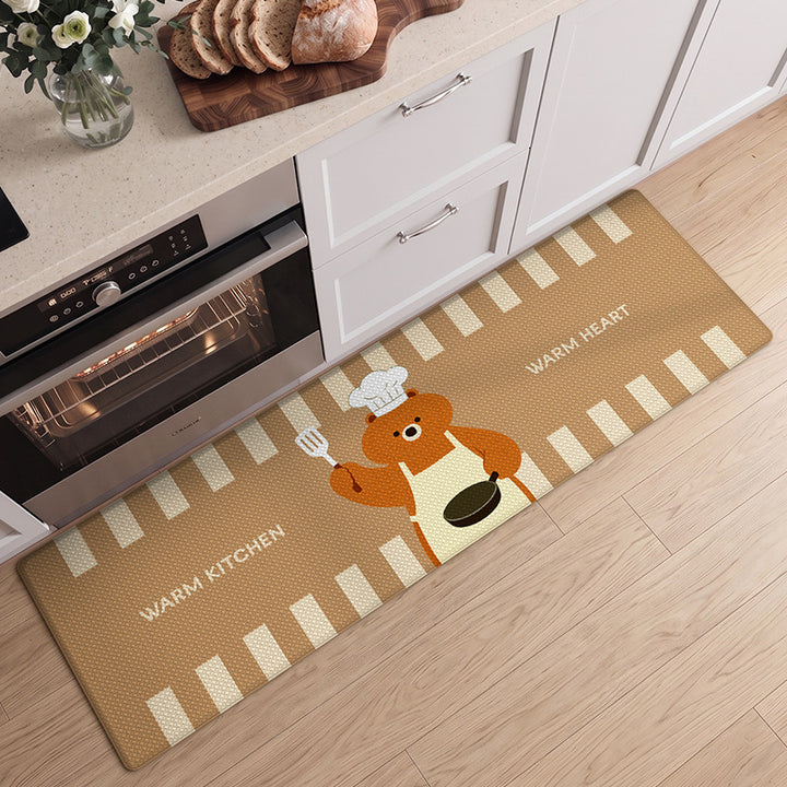 Anti-Fatigue Panda-Themed Kitchen Runner Mat Bowlift