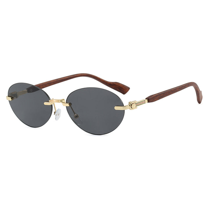 Women's fashionable sunglasses in elegant retro style with high-quality lenses and wooden details Bowlift