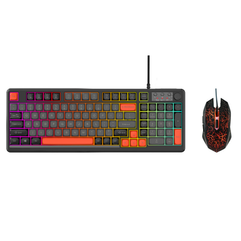 Wired RGB Gaming Keyboard and Precision Gaming Mouse Bowlift