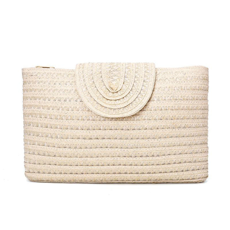 Elegant Clutch Bag with High-Quality Woven Structure Bowlift