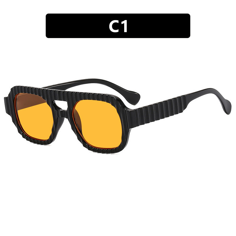 Women's geometric sunglasses with sophisticated structural design Bowlift