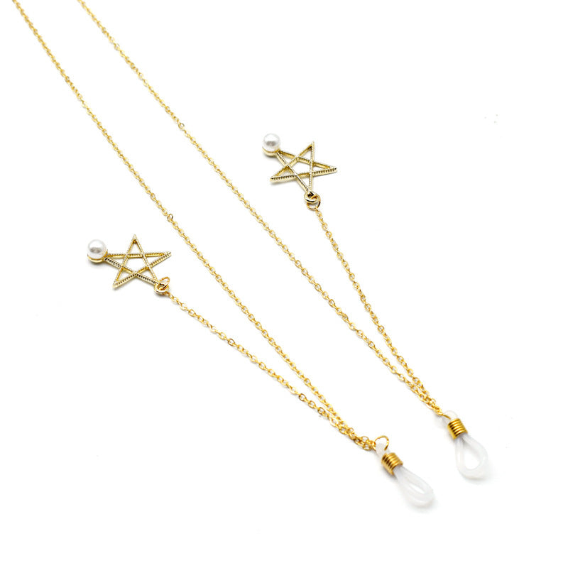 Star-Motif Eyewear Holder Chain Bowlift