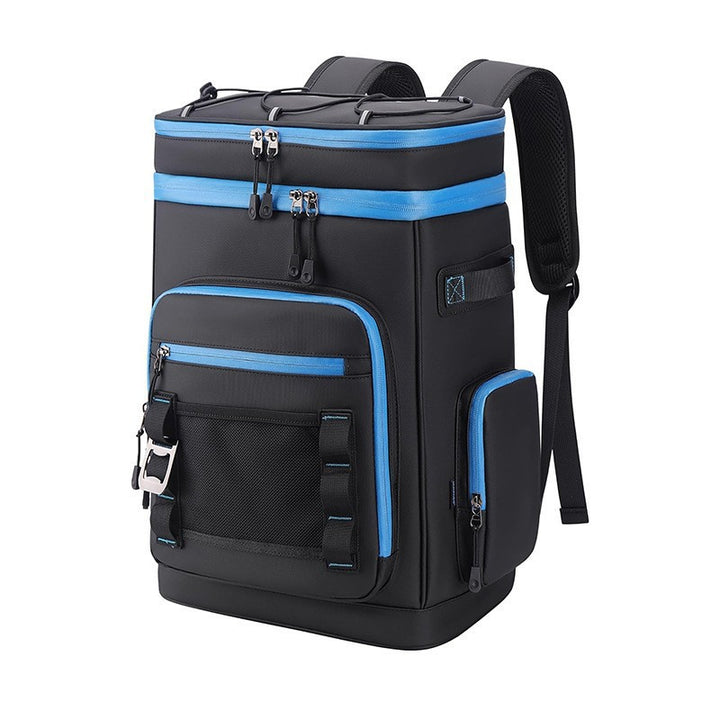 Unisex nan insulated backpack cooler with sturdy bottom, water-repellent surface and multiple outer pockets Bowlift