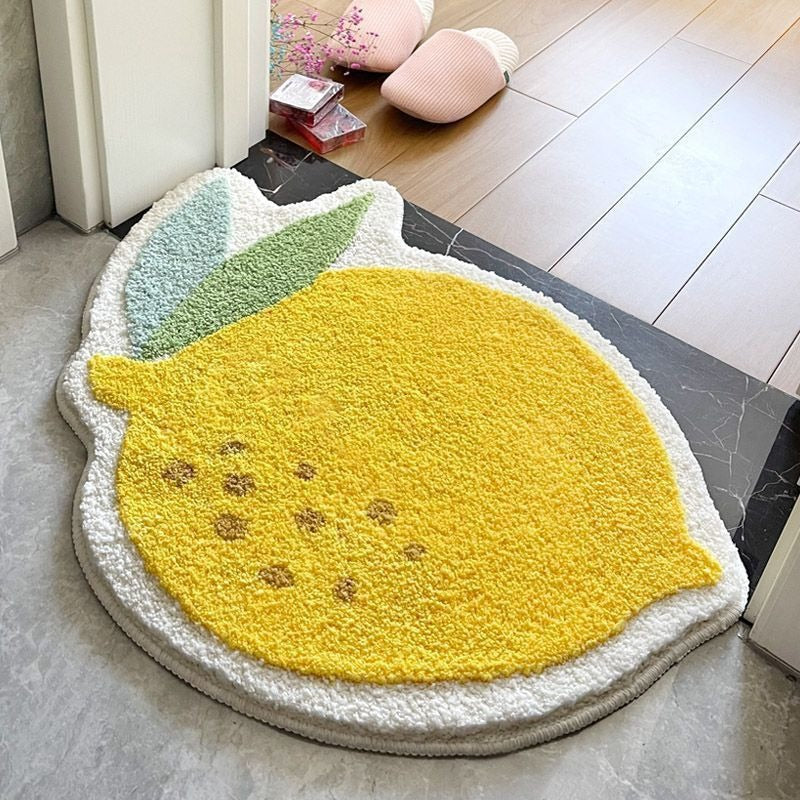Lemon Slice Shape Bath Mat Bowlift