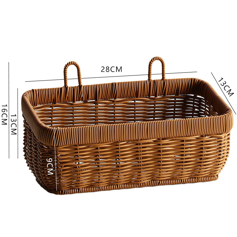 Handwoven Multi-Compartment Storage Basket Bowlift