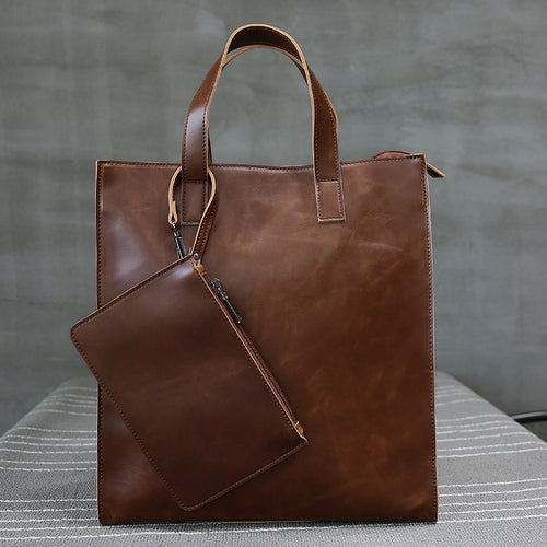 Stylish and Spacious Leather Bag Bowlift