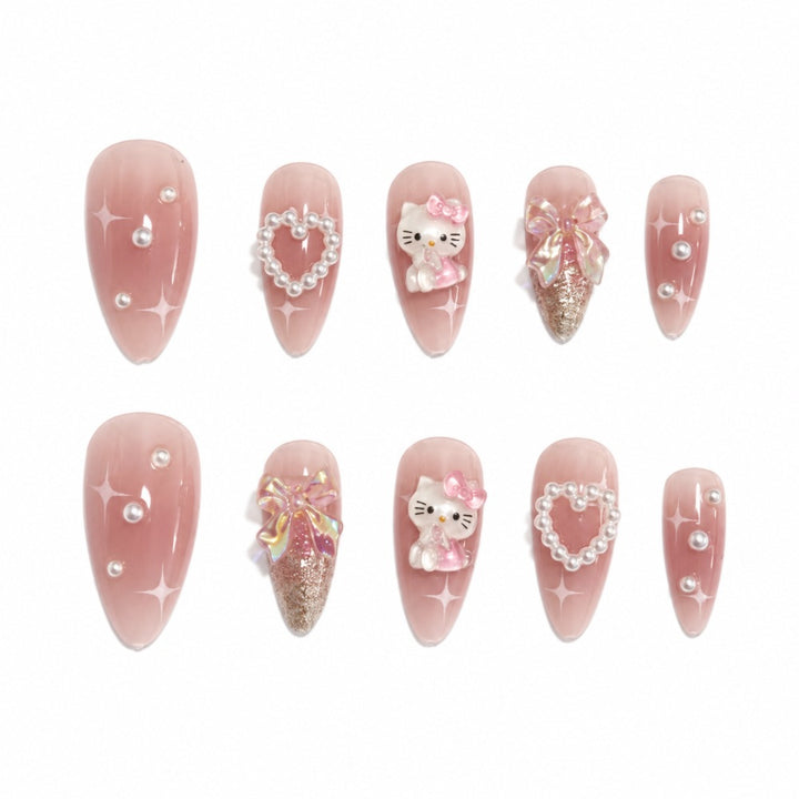Artistic Embellished Nail Art Extensions