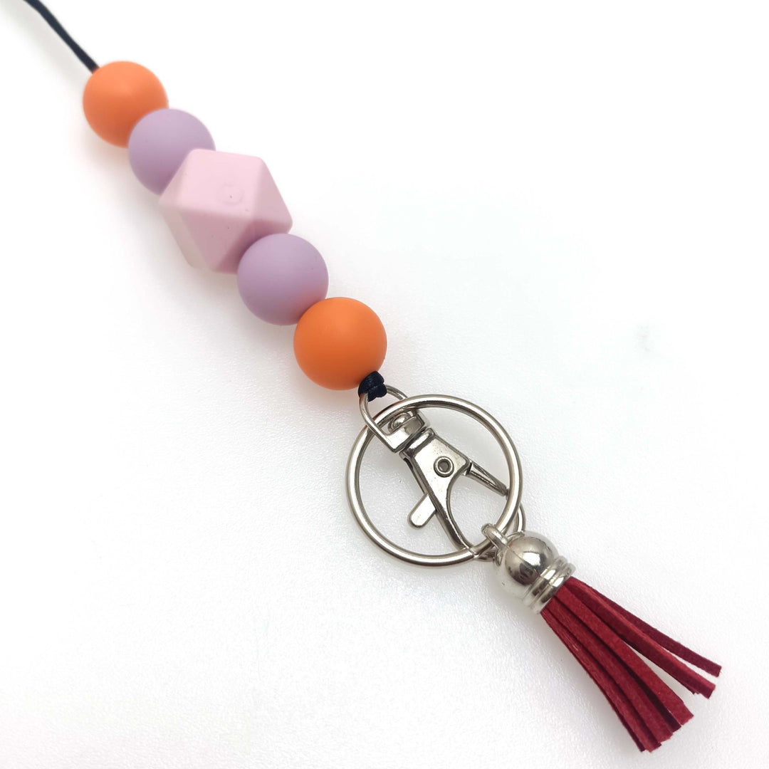 Colorful Beaded Keychain Holder Bowlift