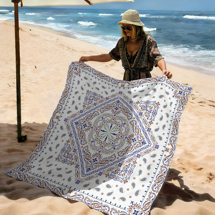 Mandala Design Beach Mat Bowlift