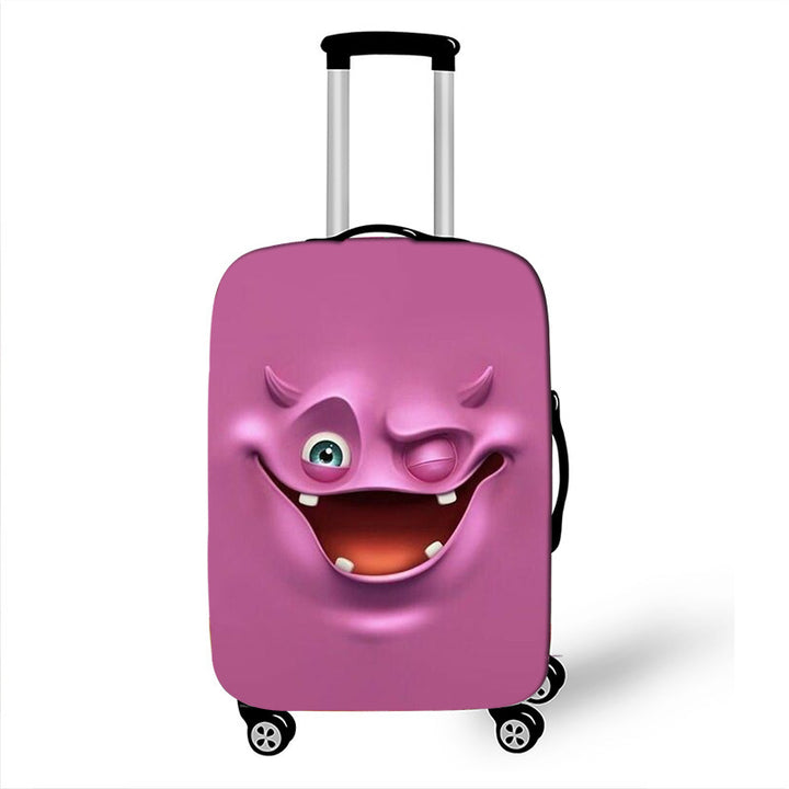 Unisex Hard-shell suitcase with funny cartoon face Bowlift