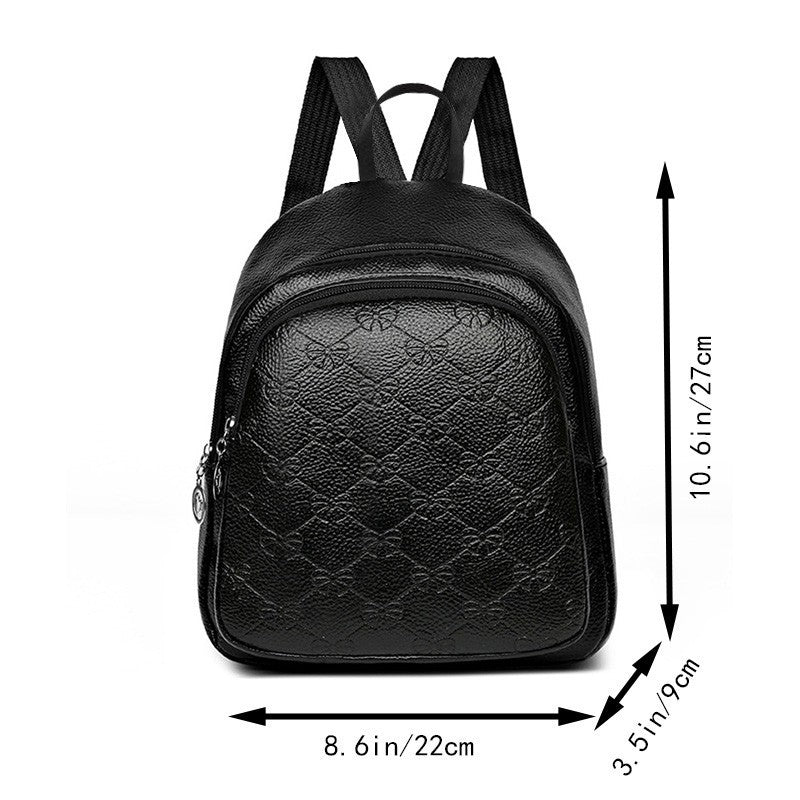 Compact Textured Backpack Bowlift