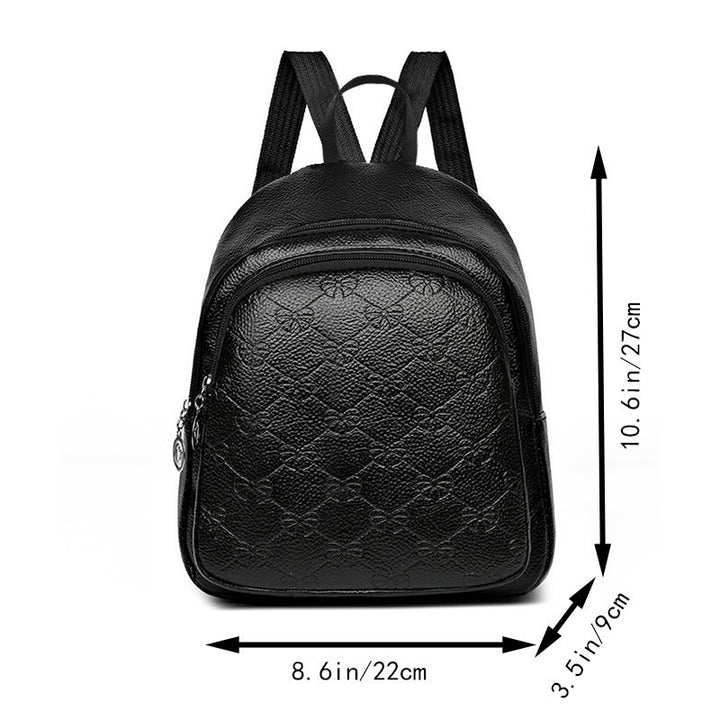 Compact Textured Backpack Bowlift