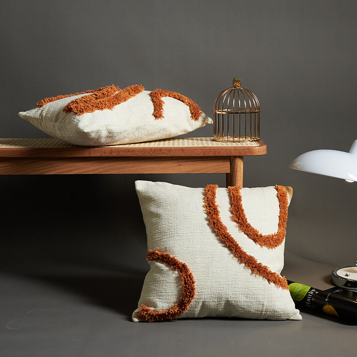Decorative Houndstooth Print Cushion