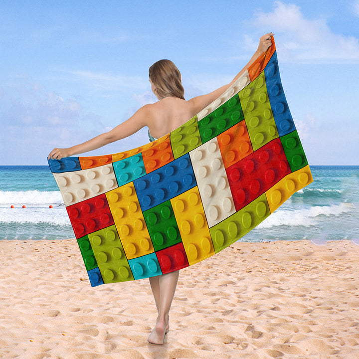 Beach towel with creative heart design Bowlift