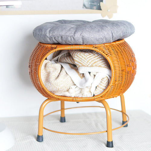 Cozy Rattan Pet Bed Bowlift