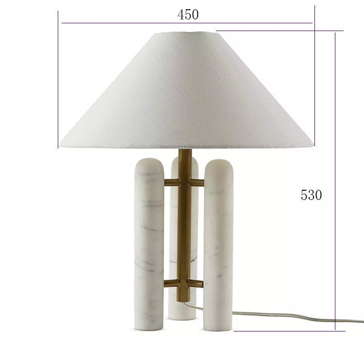 Contemporary Marble Accent Table Lamp