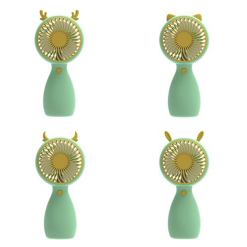 Women Portable Mini Fan with Animal Design Bowlift