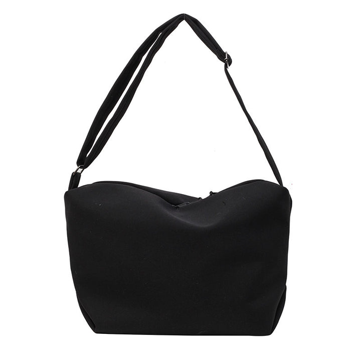 Contoured Soft Fabric Shoulder Bag Bowlift
