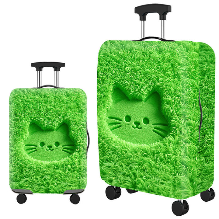 Unisex hard shell suitcase with a playful cat design Bowlift