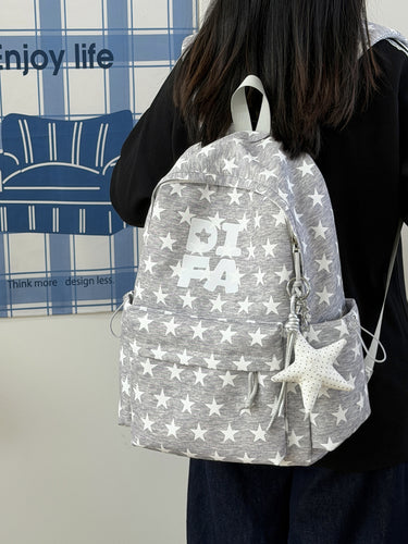 Fun Star-Patterned School Backpack