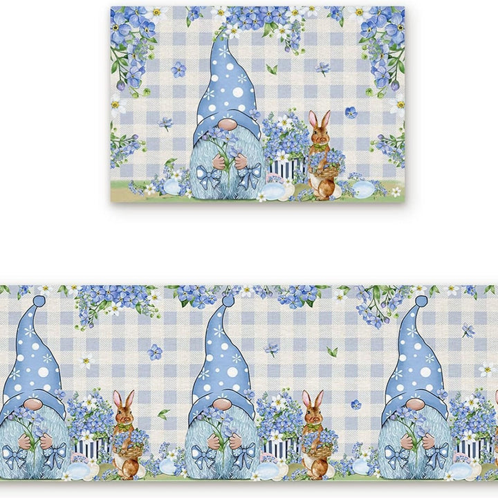 Decorative Bunny Print Runner Mat Bowlift