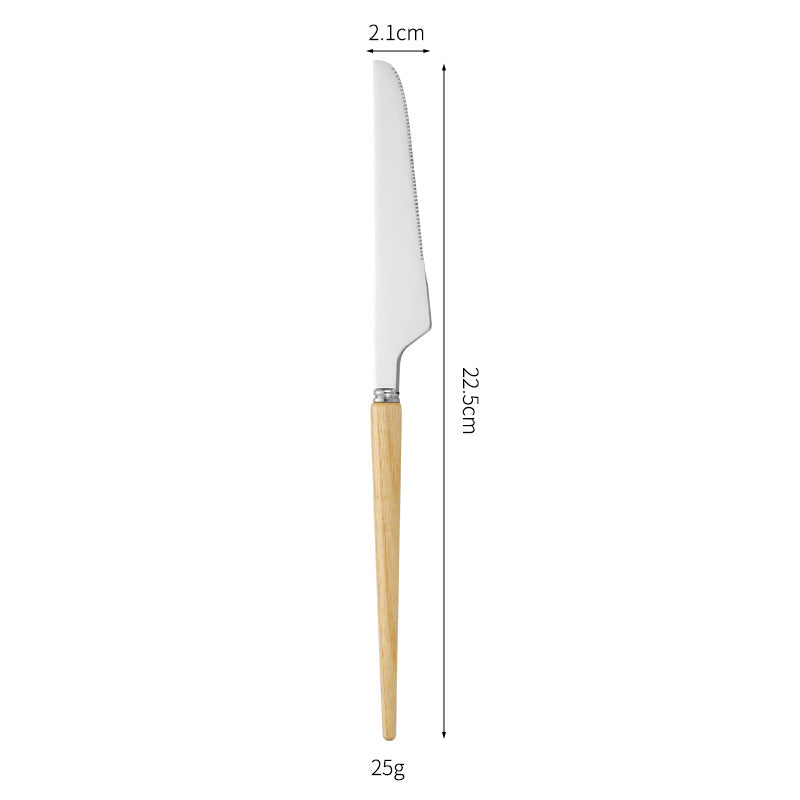 Professional and ergonomic bread knife with wooden handle Bowlift