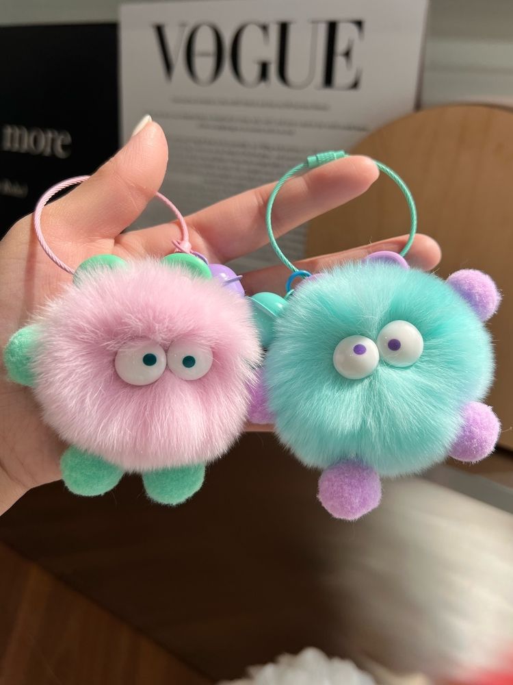 Cute Plush Monster Keychain Accessory Bowlift