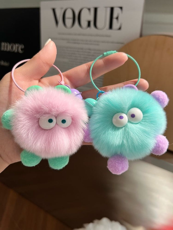 Cute Plush Monster Keychain Accessory Bowlift