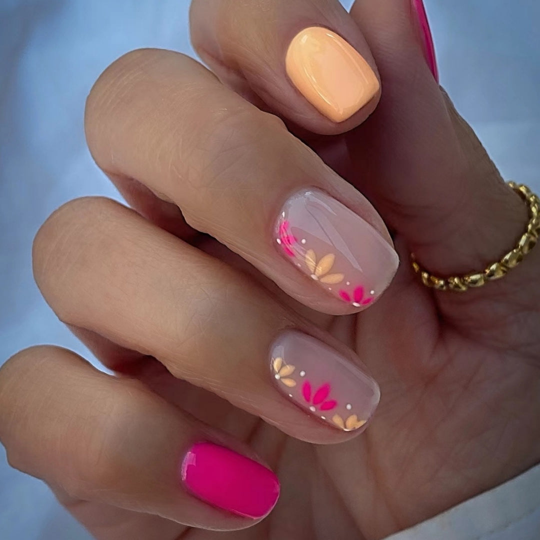 Floral Acrylic Nail Art Enhancements Bowlift 1789915591