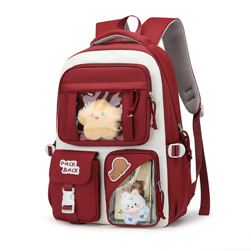 Playful backpack with transparent compartments Bowlift