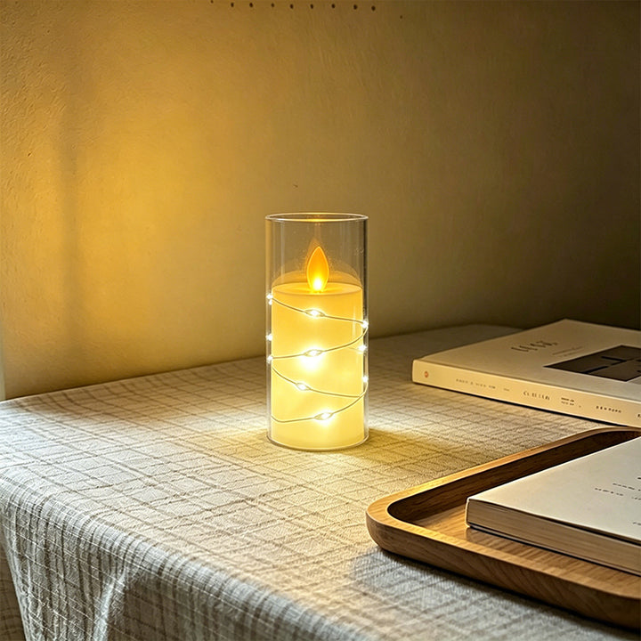 LED Scented Candle with Flame Effect Bowlift