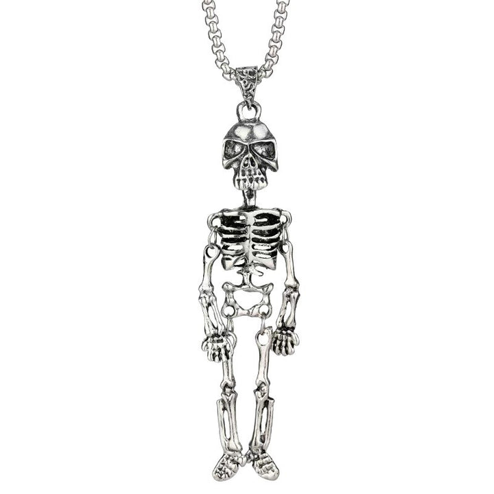 Skeleton Pendant Necklace Bowlift