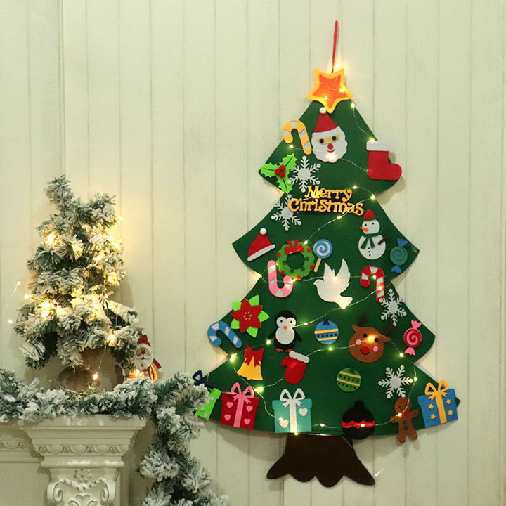 Decorative Felt Christmas Tree Wall Hanging Bowlift