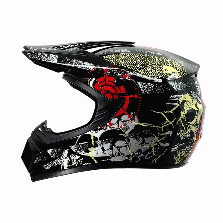 full-face motocross helmet with extended visor and reinforced chin guard Bowlift