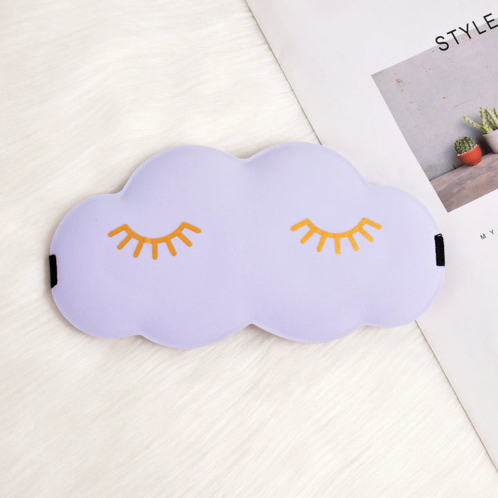 Women's cute cloud sleep mask made of memory foam with ergonomic padding and adjustable elastic band Bowlift