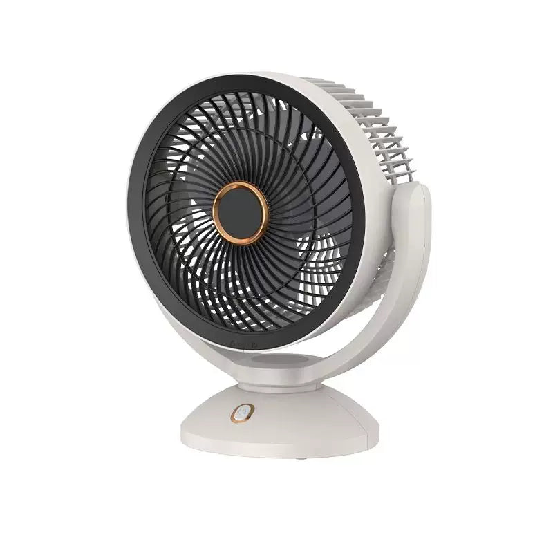 Unisex one size compact oscillating table fan with adjustable tilt angle, silent brushless motor and USB charging Bowlift