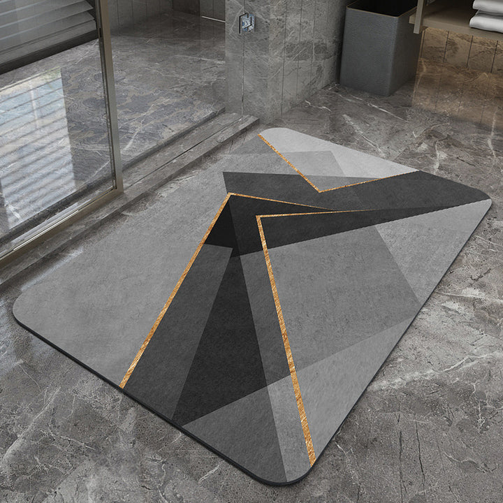 Modern Geometric Bath Mat Bowlift